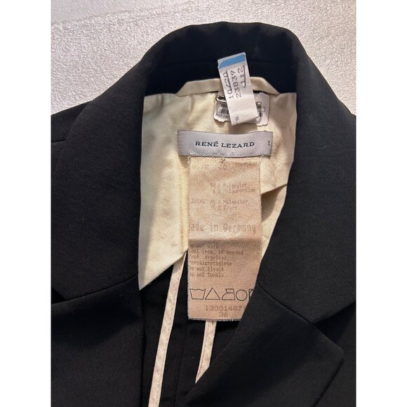René Lezard Designer Black Blazer Jacket Size 36 Small Made In Germany - Picture 5 of 5